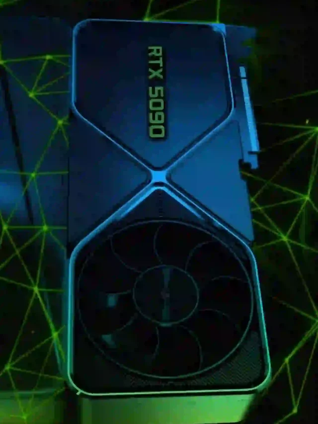 NVIDIA GeForce RTX 5090 graphics card featuring next-gen architecture, advanced ray tracing, and AI-powered performance.