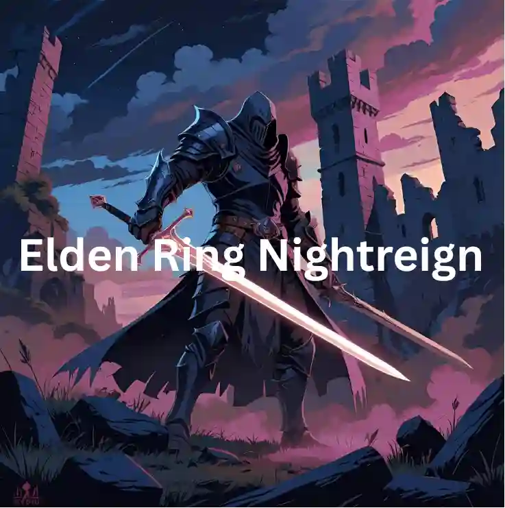 Image of Elden Ring Nightbringer, showcasing a dark, mysterious landscape with ethereal lighting and ominous figures.