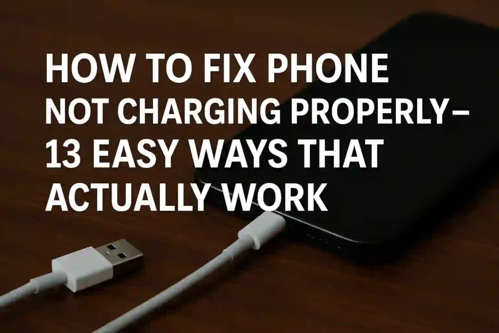 How to Fix Phone Not Charging Properly