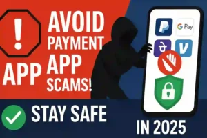 Image illustrating tips to avoid scams on mobile payment apps in 2025, featuring key strategies and safety measures.
