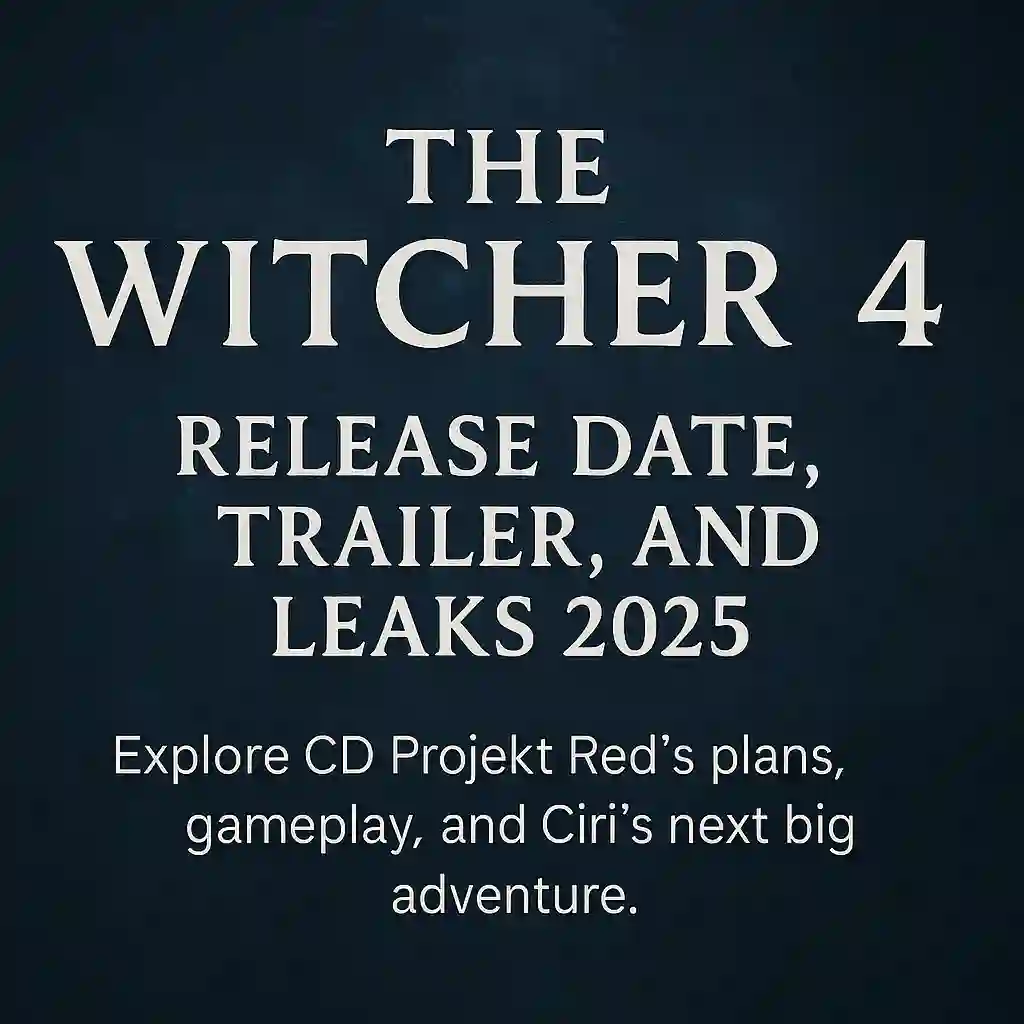 Image depicting details about The Witcher 4 release date, trailer, and leaks, expected in 2025.