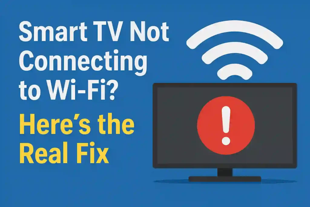 Smart TV Not Connecting to Wi-Fi? Here's the Real Fix (2025 Guide)  