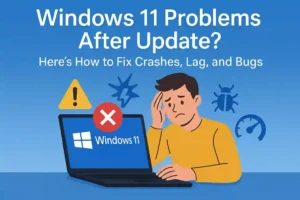 Guide on resolving Windows 11 issues post-update, including crashes, lag, and bugs for 2025.