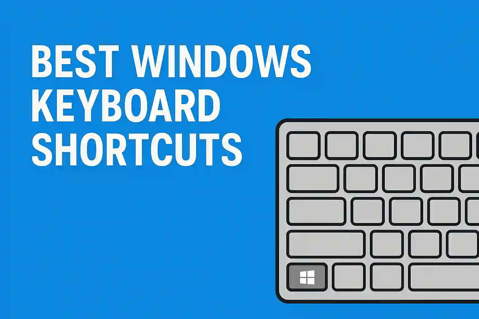 Visual guide showcasing the top Windows keyboard shortcuts to know in 2025 for improved computer navigation.
