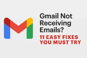 Cluttered browser window with overlapping extension icons symbolizing Gmail not receiving emails due to conflicts.