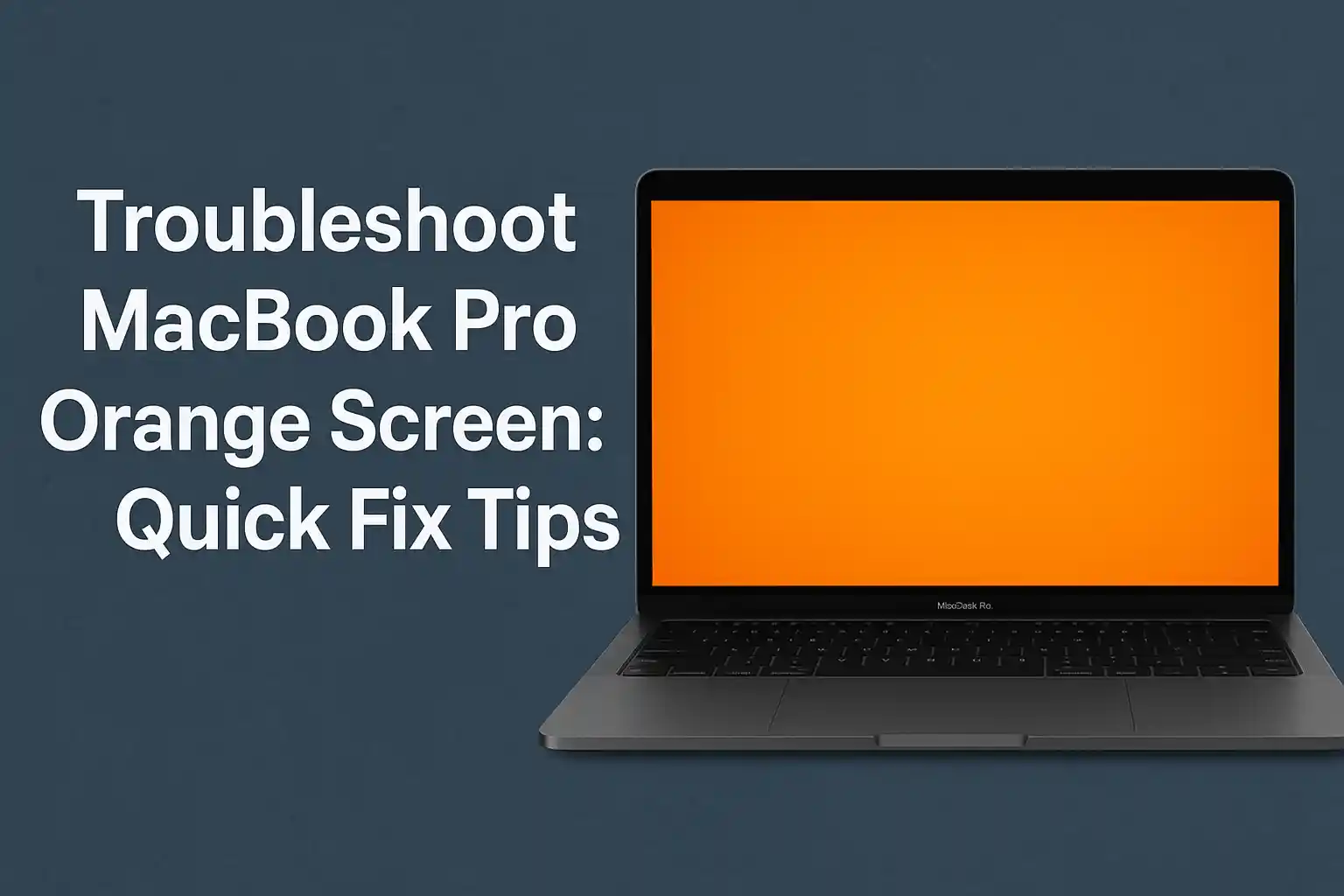 Troubleshoot MacBook Pro orange screen with quick fix tips to solve display problems, GPU glitches, and restore normal performance.
