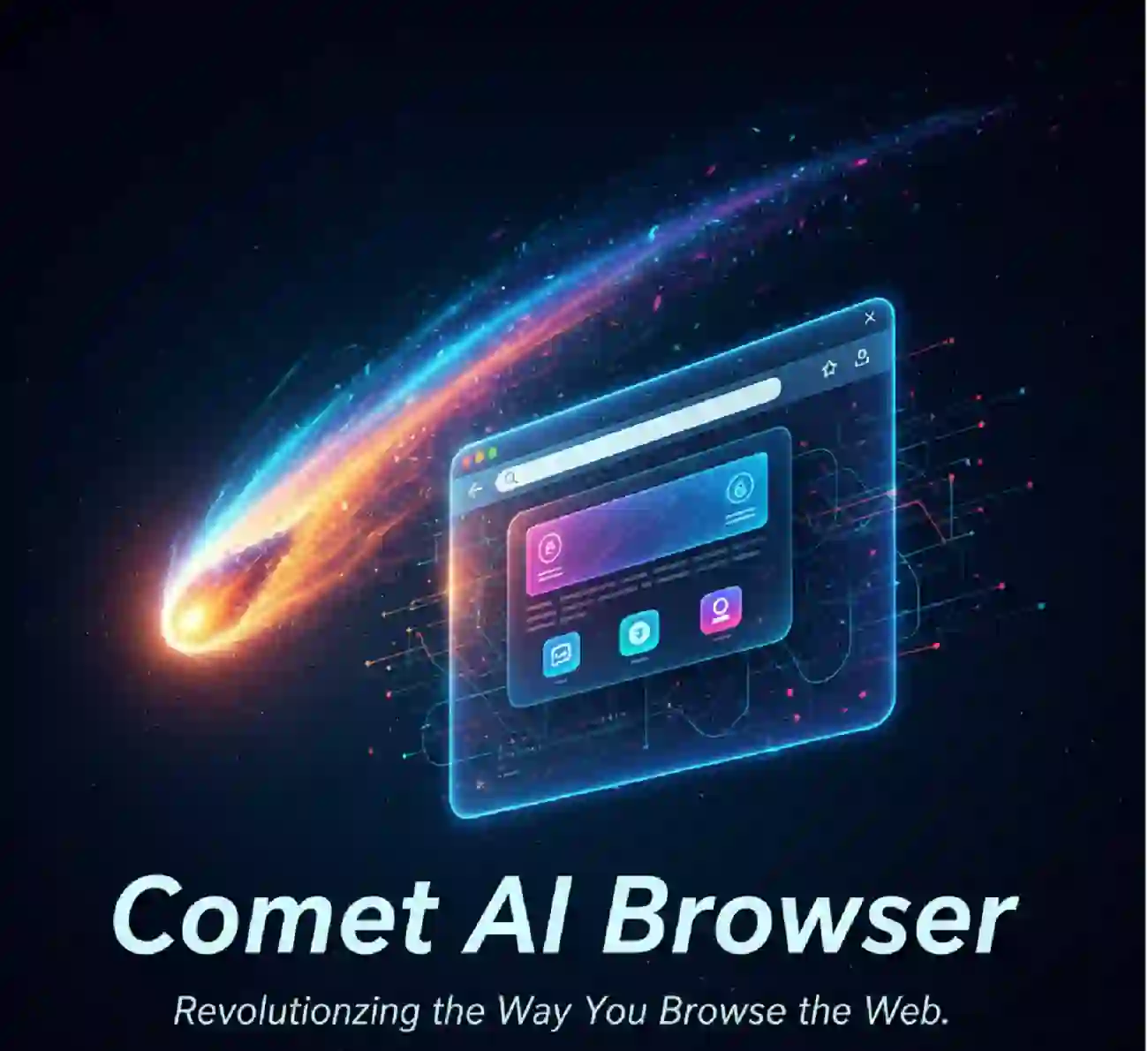 Comet AI Browser feature image showcasing next-generation AI-powered web browsing with fast, smart, and secure features.
