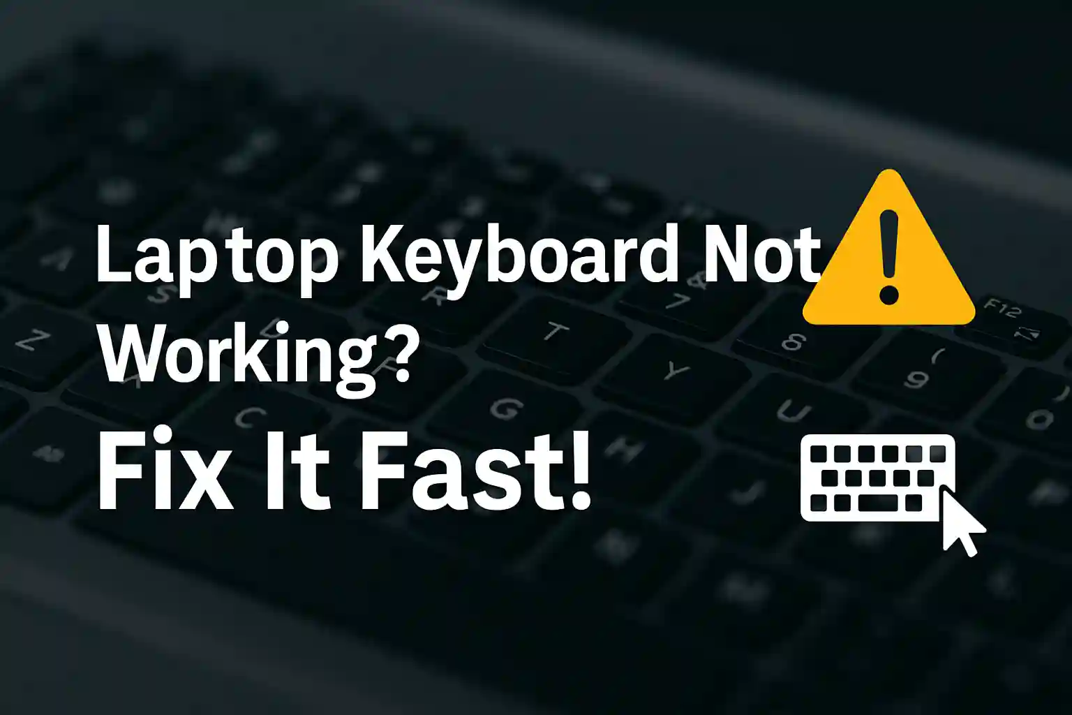 Windows 11 keyboard settings panel showing configuration options to fix laptop keyboard not working issue.