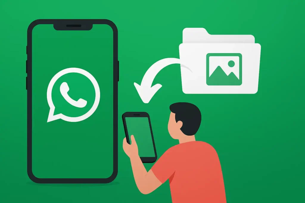 Guide on recovering deleted photos from WhatsApp on Android devices.