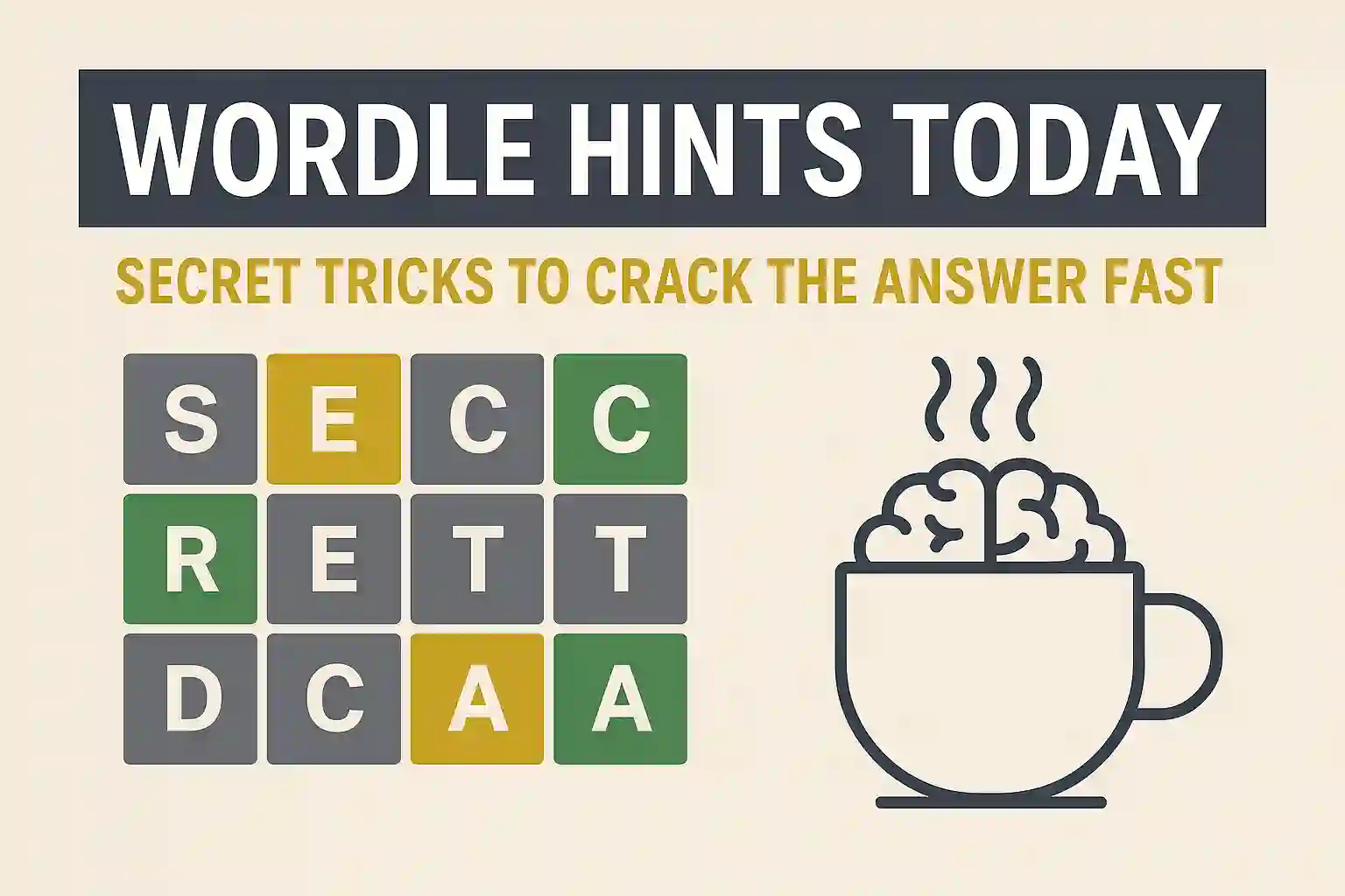 Wordle puzzle with hints and strategies to find today’s answer fast.
