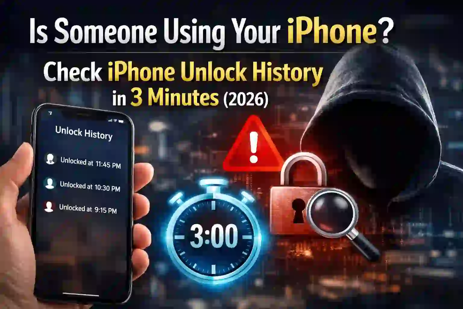iPhone Unlock History check guide to detect unauthorized access in 3 minutes 2026