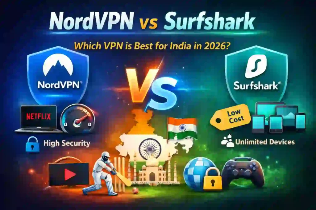 NordVPN vs Surfshark (2026): Which VPN is Best for India?
