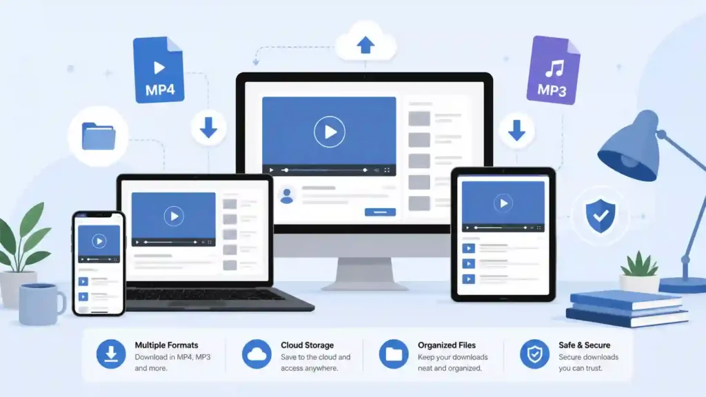 Download videos on iPhone Android Mac and PC using different methods illustration