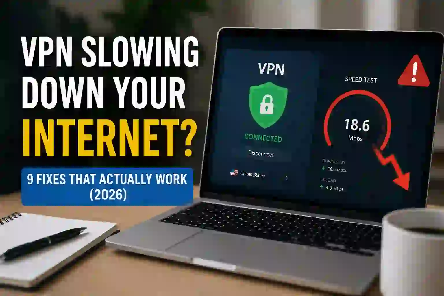 VPN slowing down internet speed - 9 fixes that actually work in 2026