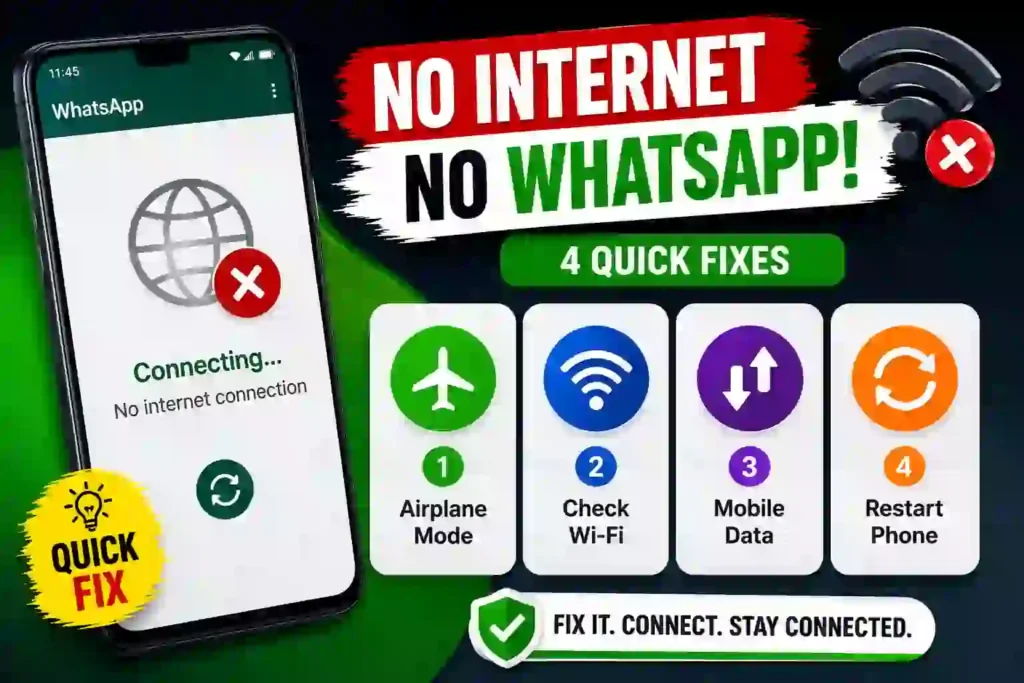 Why is my WhatsApp not working on Android phone