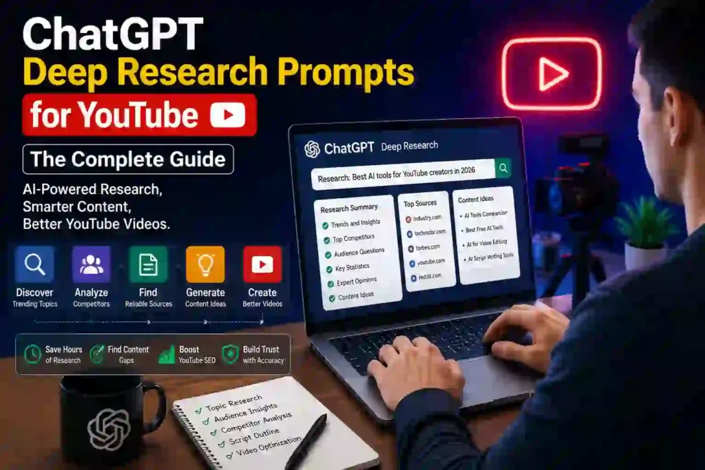 ChatGPT Deep Research Prompts for YouTube: The Complete Guide