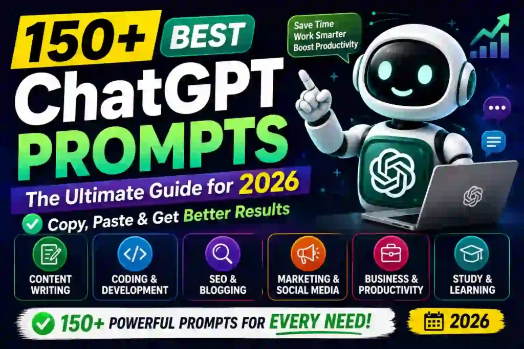 ChatGPT Prompts: 150 Powerful Prompts to Save Time and Work Smarter (2026)