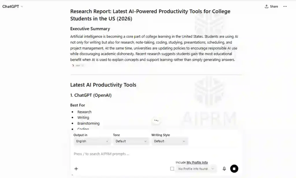Example showing the limitations of generic ChatGPT prompts compared with structured Deep Research prompts for creating better YouTube content.