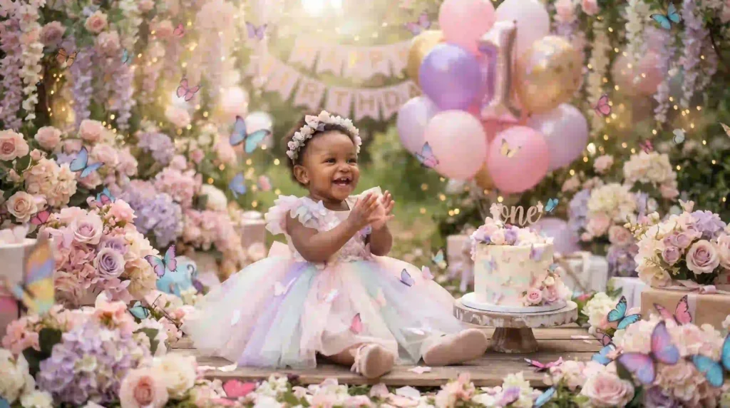 ChatGPT baby birthday photo editing prompt example