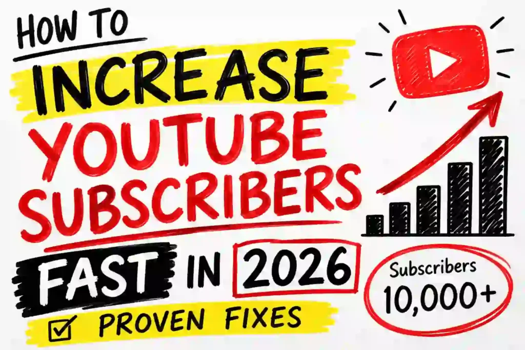 How to Increase YouTube Subscribers Fast in 2026 (Proven Fixes)