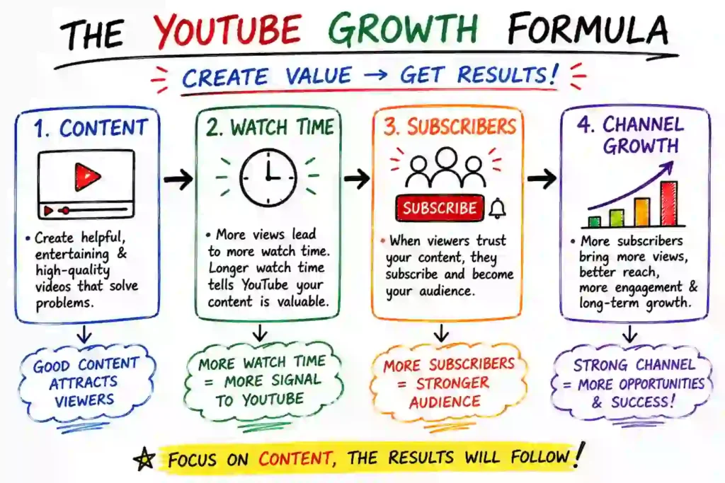 Monthly YouTube growth checklist to increase subscribers consistently.